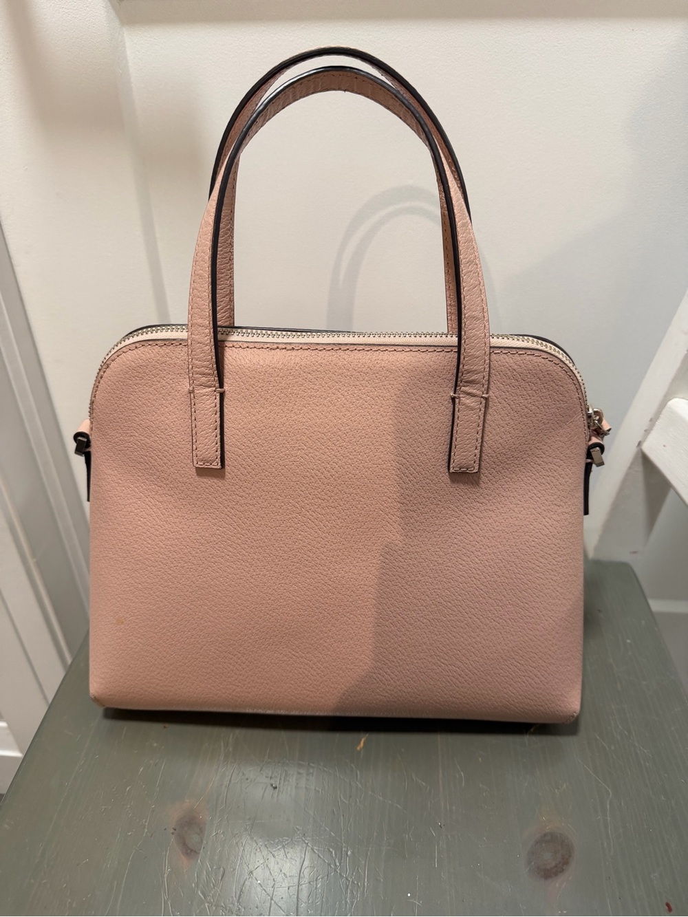 kate spade Pink Leather Bow-Accent Satchel - Picture 2 of 3